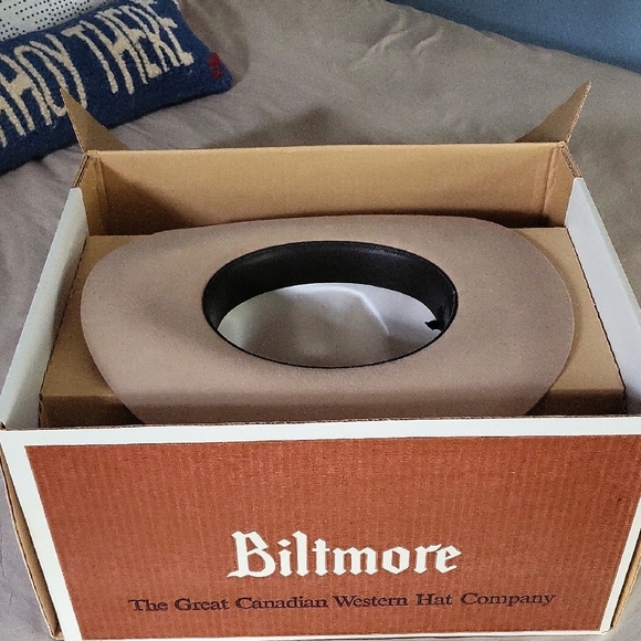 Beige Western Hat with Feather Accent - Picture 6 of 7